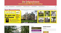 Desktop Screenshot of erfgoedstem.nl