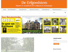 Tablet Screenshot of erfgoedstem.nl
